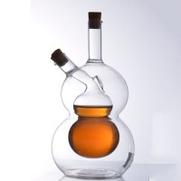 DD1051 Wholesale Custom Hand Blown High Borosilicate Kitchen Cooking Glass Oil Vinegar Bottle