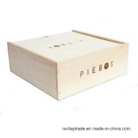 Eco-Friendly Wooden Pie Box Wooden Cake Box Food Storage Box Natural
