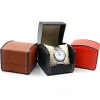 High-End PU Sewing Watch Box Flip Leather Watch Display Box Packaging Box /Guangdong