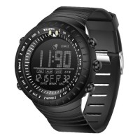 Outdoor Sports Leisure Male Multifunction Digital Electronic Watch Big Dial Waterproof Silicone Stra