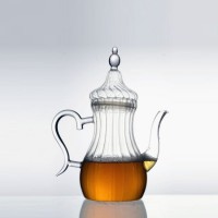 DB9501 Eco-Friendly Transparent Coffee/Tea Pot Heat-Resistant Glass Teapot