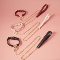 Sm Neck Genuine Leather Strap Chain Sex Toy Bondage Sex Toy Chain Strap Role Play Sex Product
