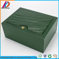 Single Wooden Watch Packaging Rectangular Exquisite Green Wooden Box