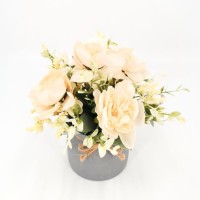 2020 New Artificial Flower with Imitate Ceramic Vase Home Decoration Crafts Modern Fashion Plastic F