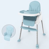 Modern Baby Highchair Dining Chair for Kids with PU Cushion