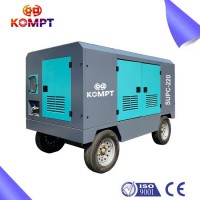 Industrial Electrical Heavy Duty Oil Injected Direct Driven Portable Diesel Rotary Screw Type Air Co