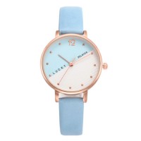 Custom Quartz Relojes Leather Strap Girls Wristwatch Elegant Kids Watch
