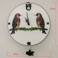 12 Inches Round Cuckoo Pendulum Wall Clock