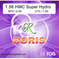 M-Index 1.56 Single Vision Super Hydrophobic Hmc 70/65mm Optical Lens