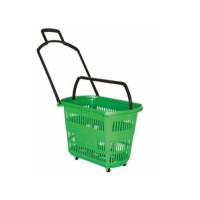 Wholesale Commerical Equipment  Plastic Shopping Roll Laundry Basket