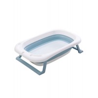 Plastic Folding Baby Bath Tub with Pad