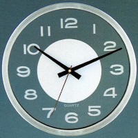 Metal Clock with Transparent Dial (GC1201T)