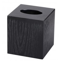 Black Wooden Square Tissue Box Sale