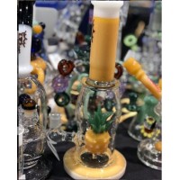 Pineapple Percolater Colorufulglass Water Pipe Middle Size Straight Glass Smoking Pipe