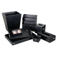 Wooden Product Black Ash Series Square/Rectangle Tissue Box Tea/Coffee Box