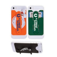Custom Logo Printing 3m Adhesive Silicone Mobile Phone Case Card Holder Ultra-Slim Silicone Sleeve M