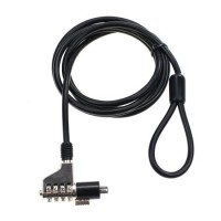 High Security Notebook Computer Cable Lock Mechanical Code Combination Cable Laptop Lock (YH1554)