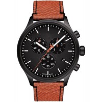 Factory Luxury Custom Men Watch Real Brown Italian Genuine Quartz Leather Watch for Men Japan Seiko