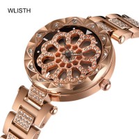 Luxury Diamond Magnet Buckle Female Watch 360 Degree Rotating Korean Temperament Ladies Watch