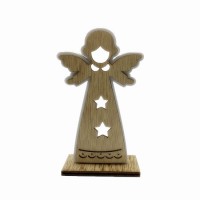 Wood Crafts Mini Angel Decorations for Christmas