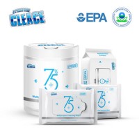 Best-Selling EPA and CE 75% Alcohol Disinfectant Wet Wipes Individually Wrapped Gentle Ingredients C