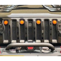 Front Grille LED Driving Light Amber Car Light for Jeep Wrangler Jl 2018