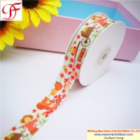 Super Quality Hot Sale Colorful Thermal Transfer Printing Grosgrain Ribbon for Garment Accessories W