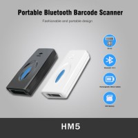 Fashion Design Portable Bluetooth Mini 2D CMOS Barcode Scanner with Memory (HM5-QR-B)
