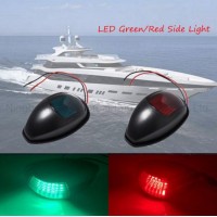 15PCS LED 0.5W Red and Green LED Navigation Light with Boat Signal Light