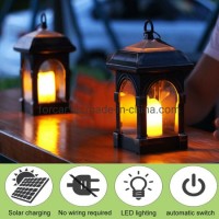 Waterproof Solar LED Garden Lantern/Solar Hanging Pathway Lights with Candle