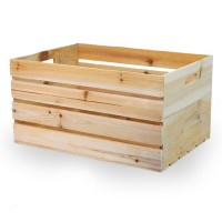 Natural Pine&Paulownia Wood Crates for Storage and Saving