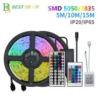5050 DIY Flexible RGB LED Strip Light with 44 Key Remote for Home Bar Kitchen Bed