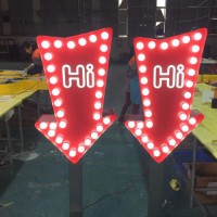 Custom Giant light-up Bulb Vintage 3D RGB Marquee LED Letters