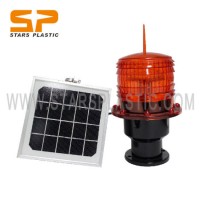 Chimney Solar Powered Aviation Obstruction Building Tower LED Warning Light Airport Runway Taxiway R