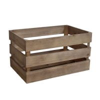Logo Customization [ Crate ] Wooden Wooden Crates for Fruits and Vegetables Wood Look Like Effect Fo