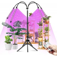 40W Tripod Stand Grow Light 4 Head LED Greenhouse Tube Grow Lamp Plant Various Growth Phase LED Grow