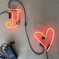 Wholesale China Factory Price Custom J and Heart Neon Light Sign