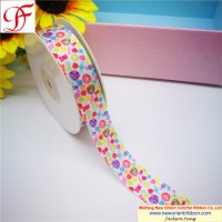Polyester Grosgrain Ribbon with Thermal Transfer Printing for Garment Accessories Wholesale