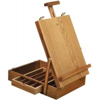 Wrought Iron Artist Box Easel  Collapsible Childrens Art Easel with Storage