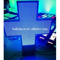 Remote Control P10 Outdoor Single Color Pharmacy Cross LED Display