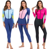 Women Upf+ Long Sleeve Body Shaping Surfing Swimming Full Lycra Suits