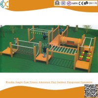 Wooden Jungle Gym Fitness Adventure Play Outdoor Playground Equipment