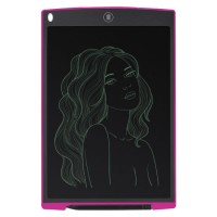 12 Inch Pink Color Electronic Digital Drawing Pad LCD Writing Blackboard Portable Writing Tablet wit