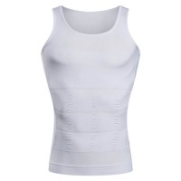 Mens Slimming Vest Breathable Belly Shapewear Waist Trainer Compression T-Shirt