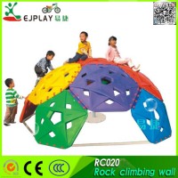 The Quality Outdoor Kids Climbing Equipment Plastic Climbing Wall Plastic Climbing Wall for Kids