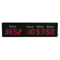 2.3" 10 Digit Wall Mounted 10000 Days LED Digital Events Countdown Timer