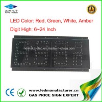 18 Inch 8.889/10 Amber Digital LED Gas Price Display