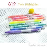 Student Stationery 819 Double Nib 12 Colors Emphasis Fluorescent Highlighter Handlettering and Journ