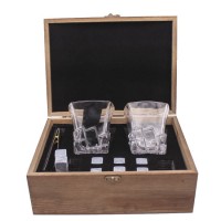 Reusable Ice Cubes Whisky Ice Stones in Wooden Gift