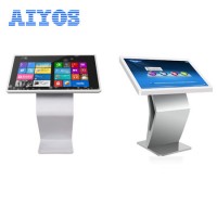 32/42/50/55/65 Inch Floor Stand Shopping Mall Advertising Touch Screen Kiosk IR Capacitive Touch Scr